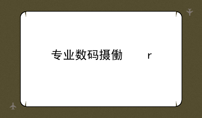 专业数码摄像机