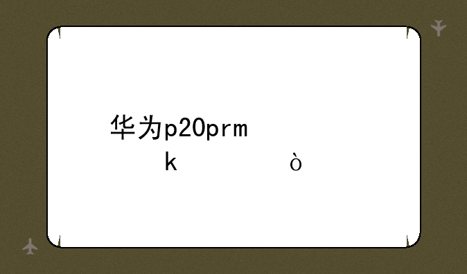 华为p20pro尺寸多大？