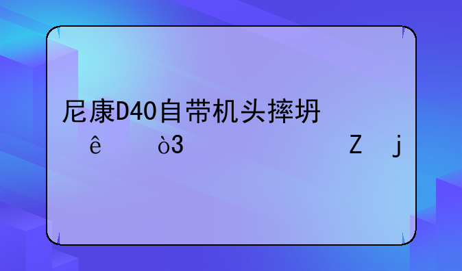 尼康D40自带机头摔坏了，想买个新的