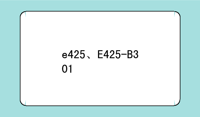 e425、E425-B301