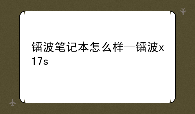 镭波笔记本怎么样—镭波x17s
