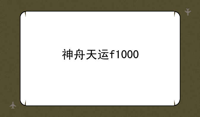 神舟天运f1000