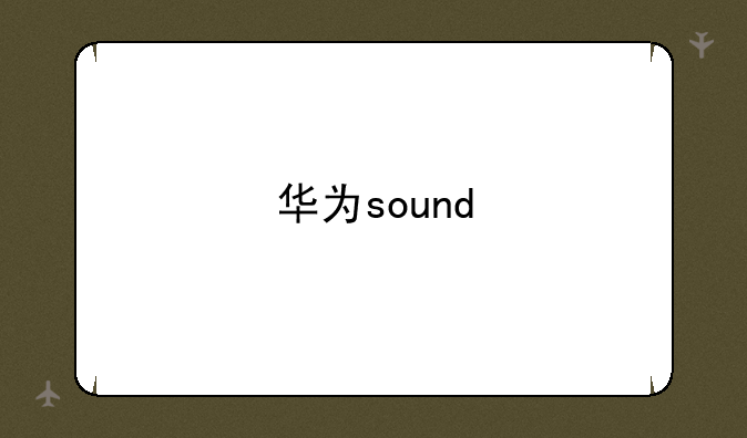 华为sound